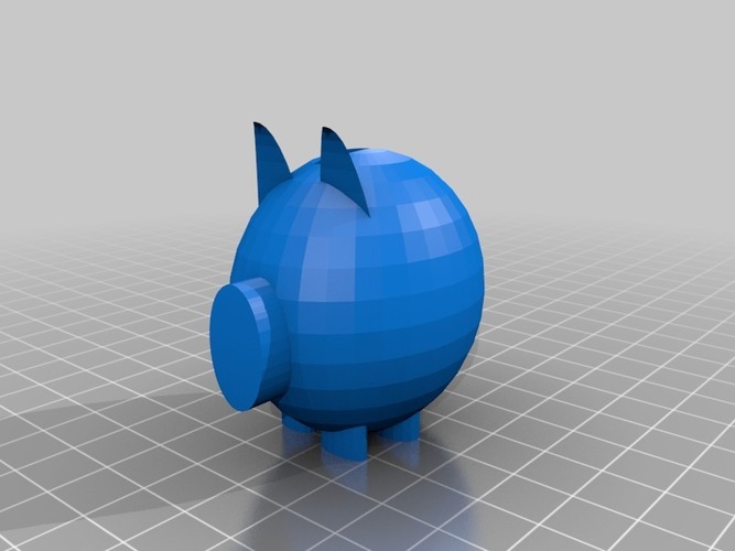 piggy bank model (1) 3D Print 13932