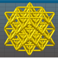 Wireframe 64 Tetrahedron Grid - Thumbnail 2