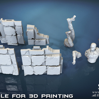Avengers scene - Captain America 3D Printable Model  - Thumbnail 1