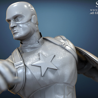 Avengers scene - Captain America 3D Printable Model  - Thumbnail 4