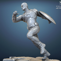 Avengers scene - Captain America 3D Printable Model  - Thumbnail 5