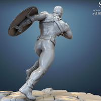 Avengers scene - Captain America 3D Printable Model  - Thumbnail 6