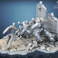 Avengers scene - Captain America 3D Printable Model  - Thumbnail 9