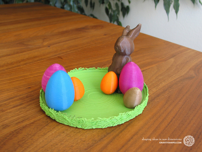 Easternest with Easter Bunny and Eggs 3D Print 139376