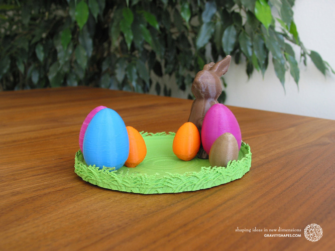 Easternest with Easter Bunny and Eggs 3D Print 139379