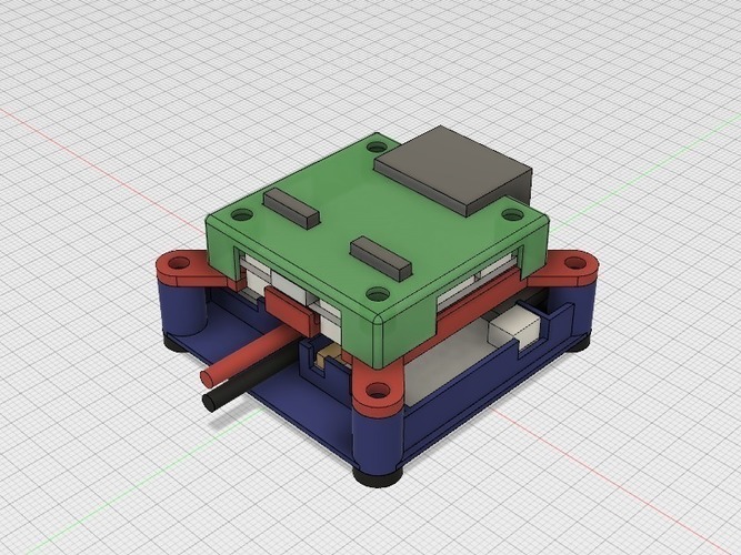 Quadcopter electronics stack mount (fc, power, rx) 3D Print 139471