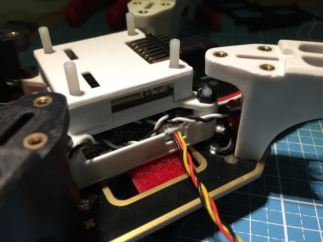 Quadcopter electronics stack mount (fc, power, rx) 3D Print 139473