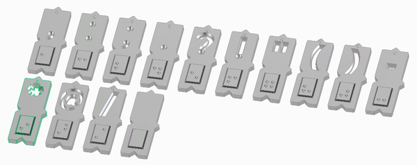 Magnetic braille blocks - Punctiation marks