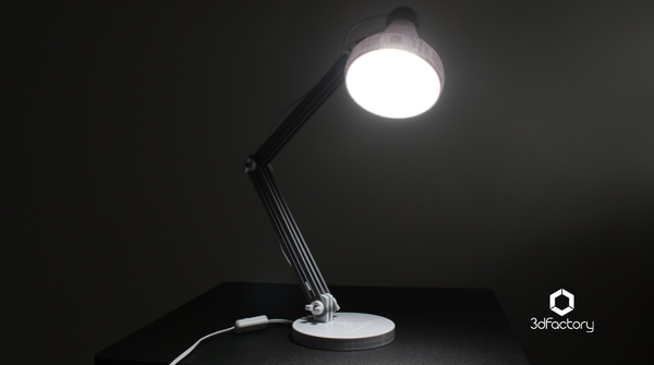 Desk Lamp 3dPrintable - 3dFactory Brazil