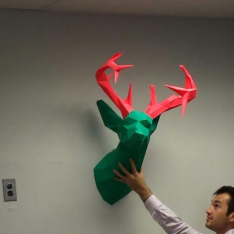 Deer head scaled and chopped up - STL Files