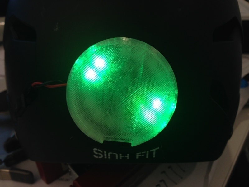 Helmet Light w/Adafruit Neopixil Ring 