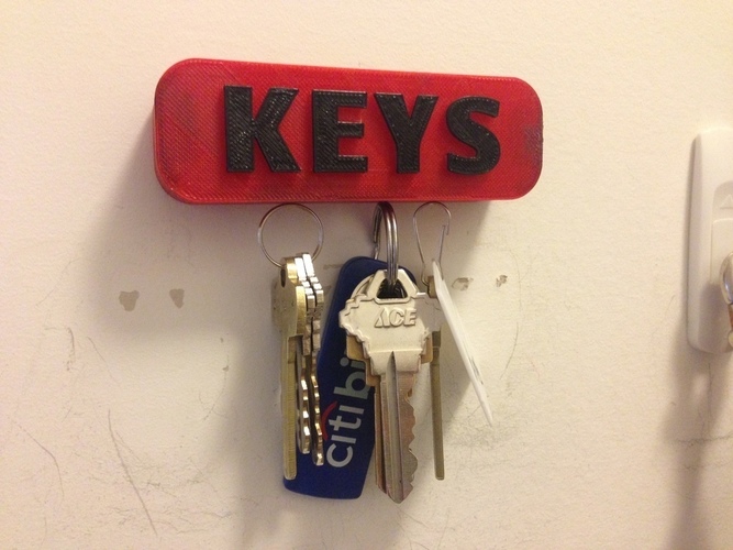 wall key holder 3d print