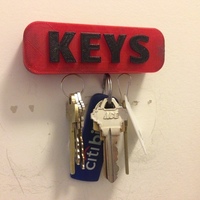 Small Magnetic Key Holder  3D Printing 139628