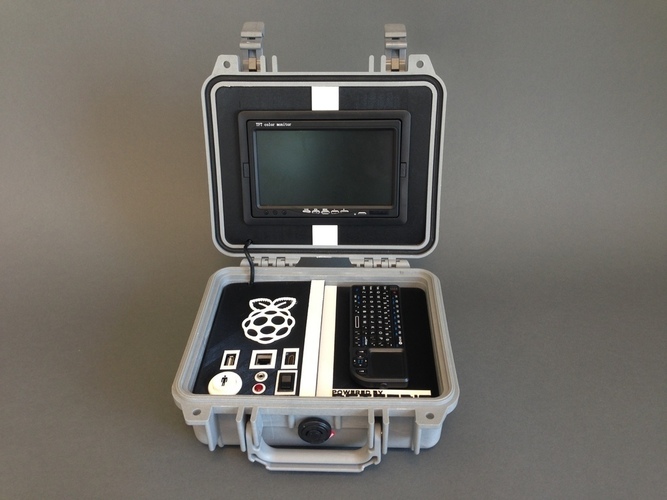 Retro Pie Box - Portable Raspberry Pi Emulation Console ***OUTDA 3D Print 139635