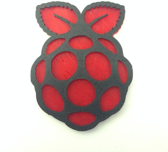 Raspberry Pi Logo 3D Print 139639