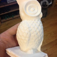 Small Owl Bookend 3D Printing 139645