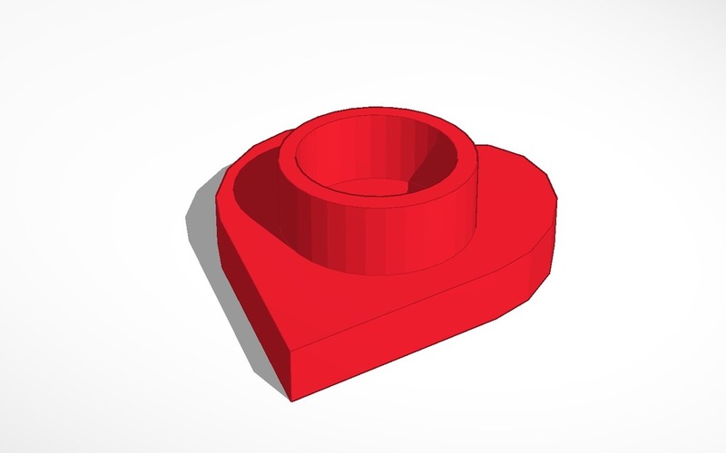 heart tea light candle holder 3D Print 13989