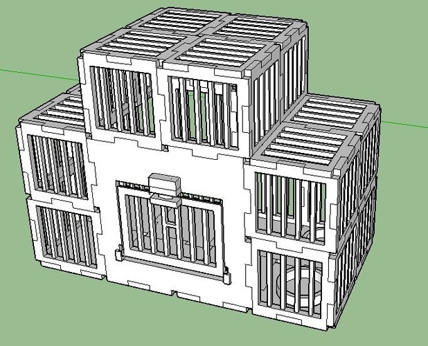 Bird cage modular 3D Print 139907