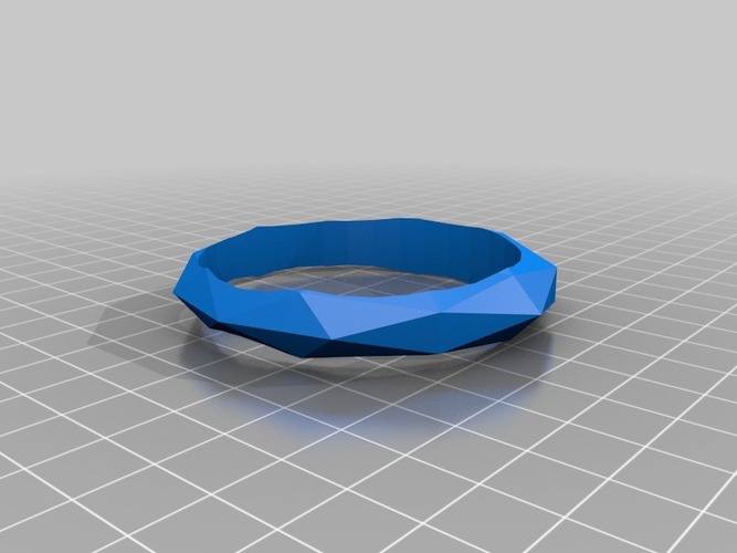facet bracelet 3D Print 14001