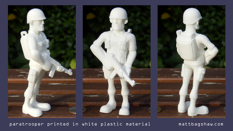 Paratrooper Toy 3D Print 140014
