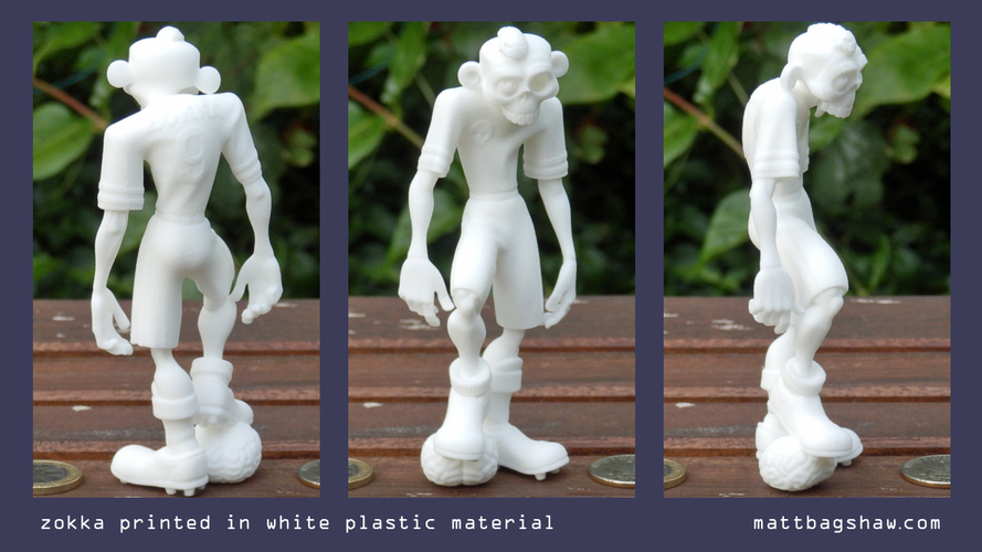 Zokka the Soccer Zombie 3D Print 140017