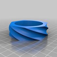 Small twisty bracelet 3D Printing 14002
