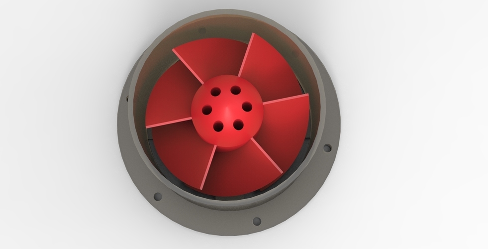 Super Turbine Fan 3D Print 140036