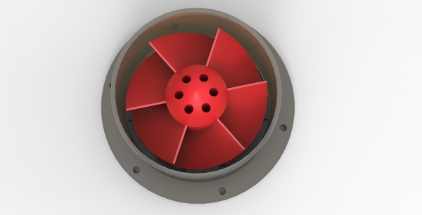 Medium Super Turbine Fan 3D Printing 140036