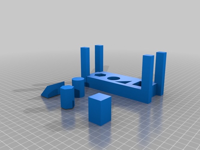 Improved fit the block game version 5 3D Print 14007