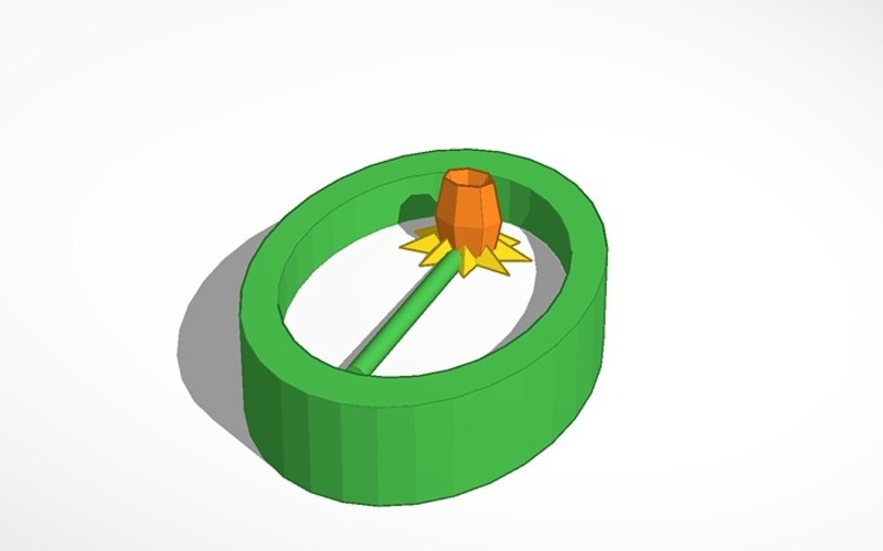 daffodil pendant 3D Print 14008