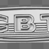 Small CBT logo 3D Printing 140099