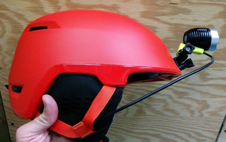 Magicshine LED headlamp mount for Giro Edit Helmet 3D Print 140126