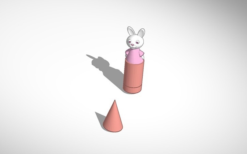 Balancing bunny remix 3D Print 14014