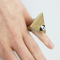 Small the all seein eye ring 3D Printing 14016