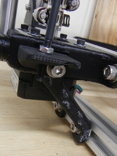 Z-axis Lower Motor Mount Support with Integral Z-axis Endstop 3D Print 140201