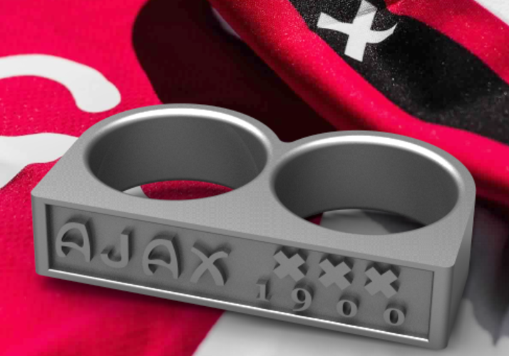 Ajax Amsterdam Fan Ring Vintage Edition 3D Print 140203