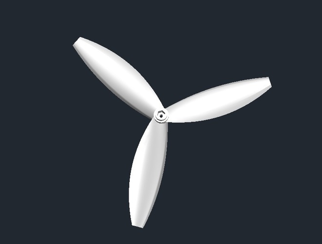 Three-blade propeller 3D Print 140207
