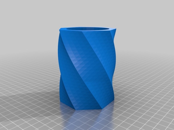 Twisty cup for Imakr FormFutura PET and other foodsafe plasitcs 3D Print 14032