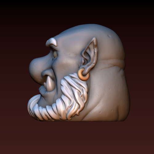 Ogre head 3D Print 140340