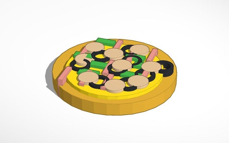 pizza model 3D Print 14037