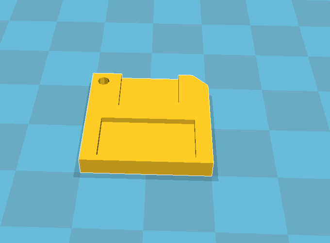 Floppydisk Keychain 3D Print 140390