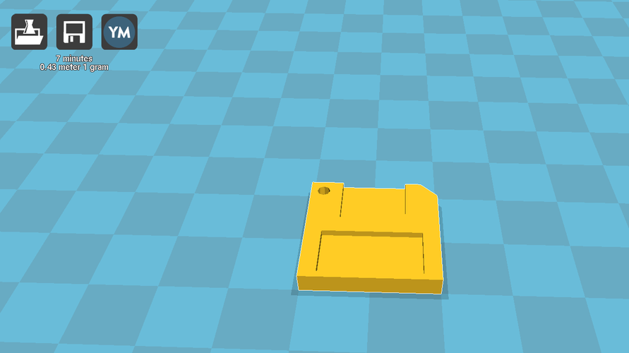 Floppydisk Keychain 3D Print 140391