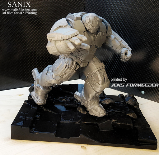 Avengers Scene-Ironman Hulkbuster 3d-printable file  3D Print 140404