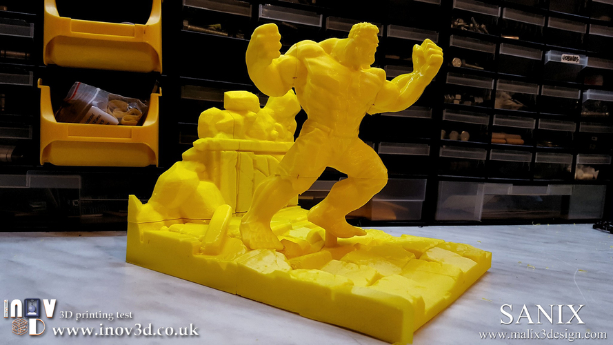 Avengers Scene- The Incredible Hulk  3d model for printing. 3D Print 140414