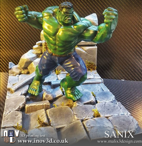 Avengers Scene- The Incredible Hulk  3d model for printing. 3D Print 140416