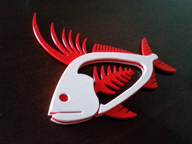 Rooster Fish 3D Print 140455