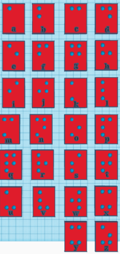 braille alfabet cards