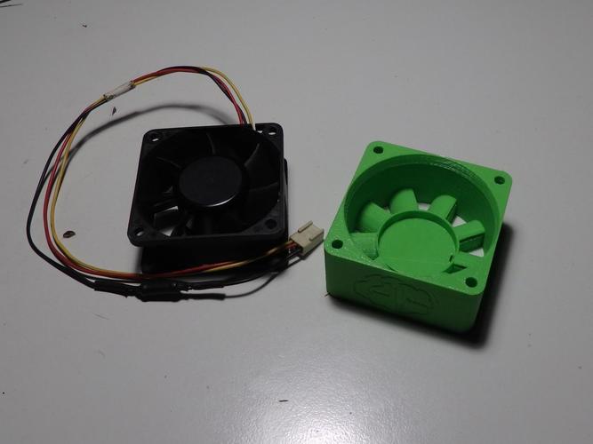 PcFanBoost Box - 60x60x30mm  fan conversion 3D Print 140571