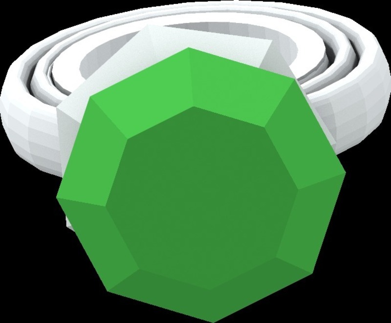 build a ring more realistic ring with gem two parts