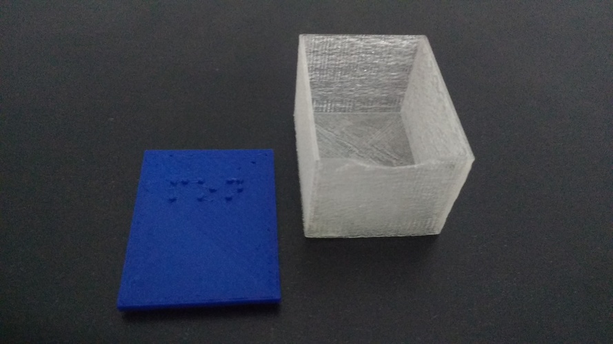 Braille Pill Box 3D Print 140665